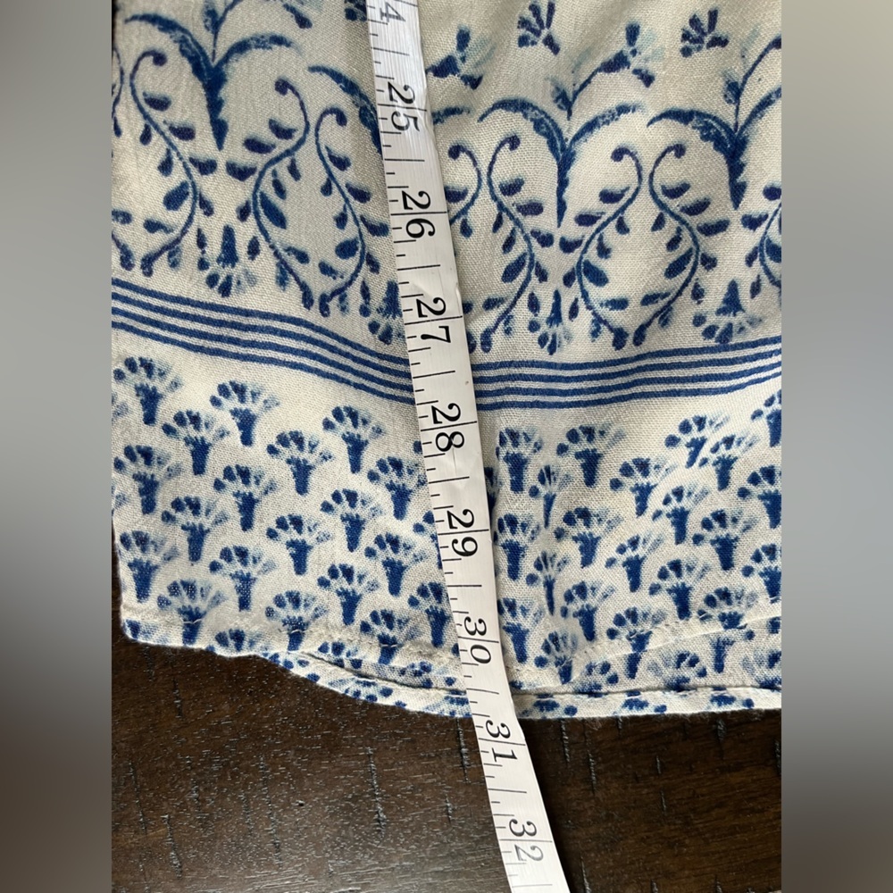 Anthropologie Women's Clemente Off the Shoulder Floral Romper Blue XSmall - Picture 8 of 11